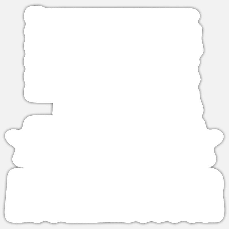 Junggesellenabschied - Sticker Größe S (10 x 10 cm) - Mattweiß