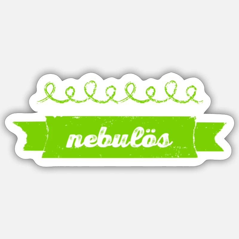 rätselhaft - Sticker Größe S (10 x 10 cm) - Mattweiß