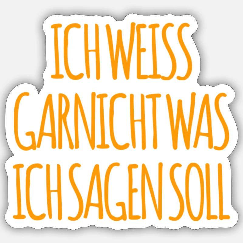 da fehlen einem die Worte Sticker Größe S (10 x 10 cm)