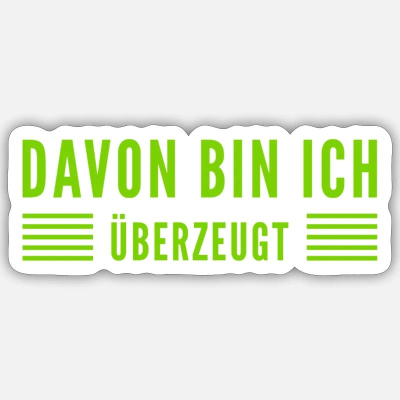 zweifelsohne - Sticker Größe S (10 x 10 cm) - Mattweiß