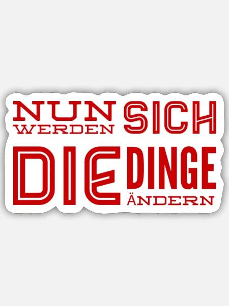 Veränderung ist möglich - Sticker Größe S (10 x 10 cm) - Mattweiß