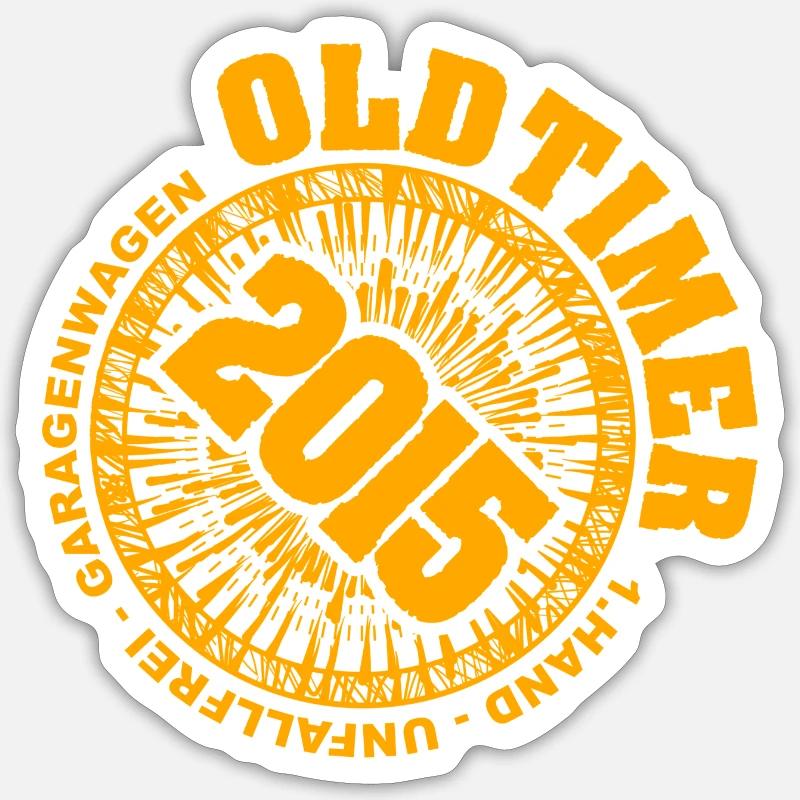 2015 - Sticker Größe S (10 x 10 cm) - Mattweiß