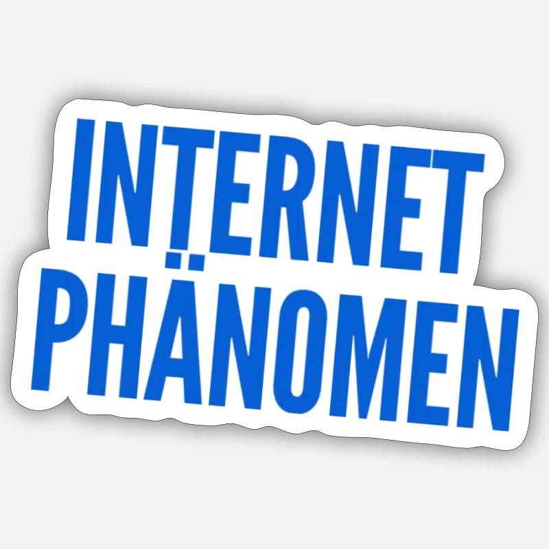 Internetphänomen - Sticker Größe S (10 x 10 cm) - Mattweiß