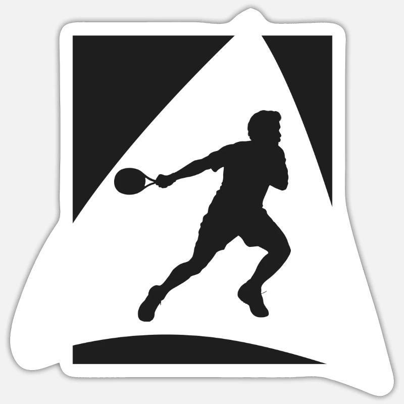 Schläger Squash Schläger Squash - Sticker Größe S (10 x 10 cm) - Mattweiß
