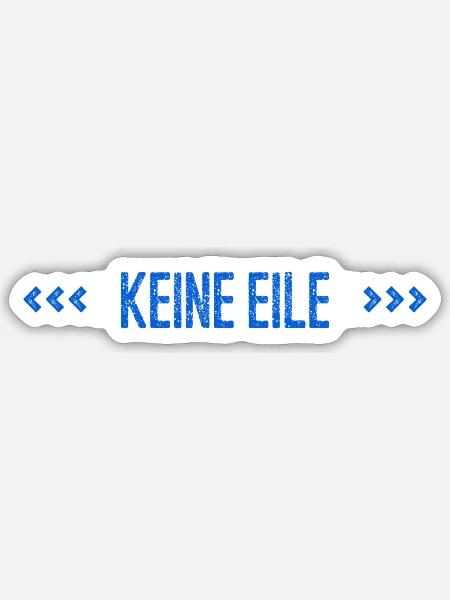 ganz in Ruhe - Sticker Größe S (10 x 10 cm) - Mattweiß