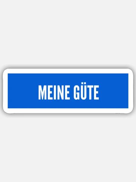 reg dich nicht auf - Sticker Größe S (10 x 10 cm) - Mattweiß
