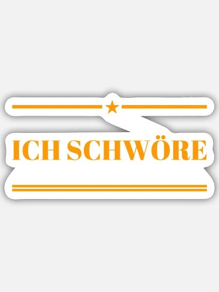 auf mich ist verlass - Sticker Größe S (10 x 10 cm) - Mattweiß