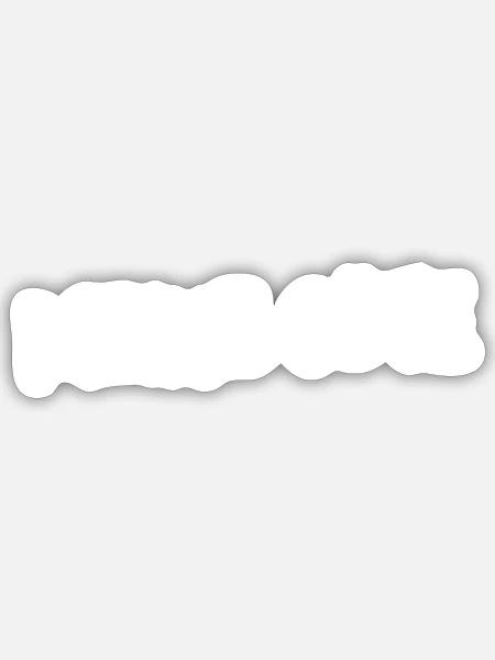 immer schön cool bleiben - Sticker Größe S (10 x 10 cm) - Mattweiß