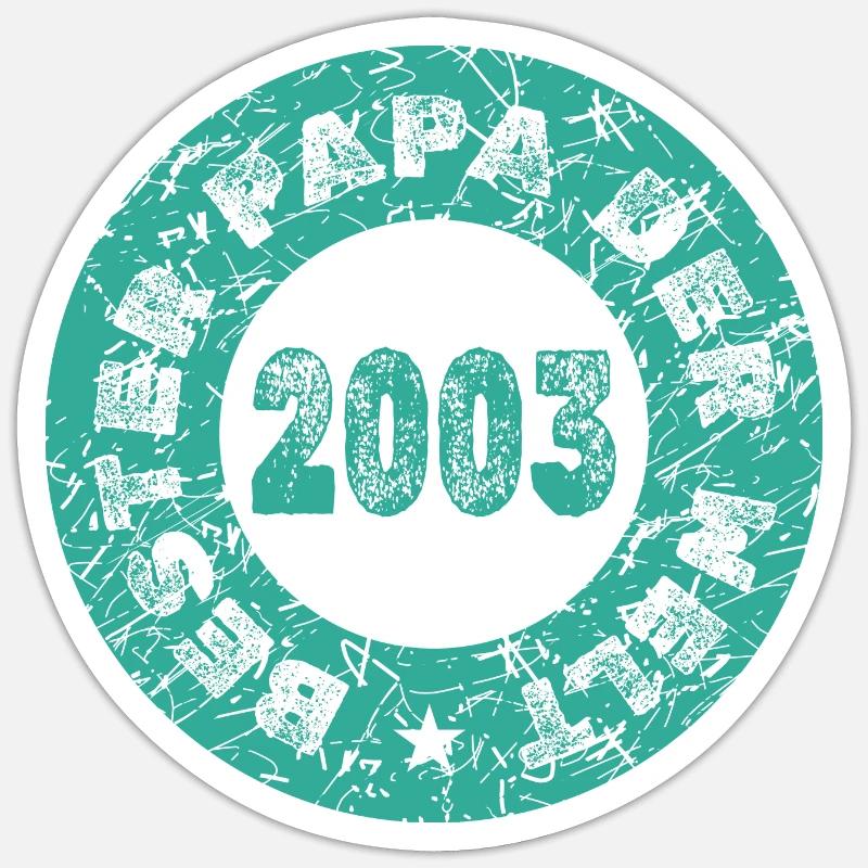 2003 Sticker Größe S (10 x 10 cm)