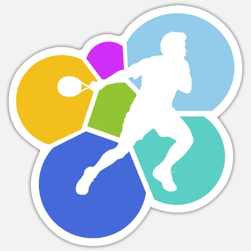 Squash Racket Racket Squash Sticker size S (10 x 10 cm)