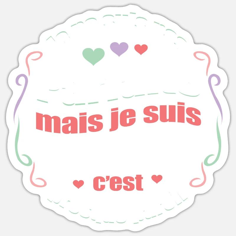 GABRIELLE PARFAITE - PRENOM GABRIELLE - Sticker taille S (10 x 10 cm) - blanc mat