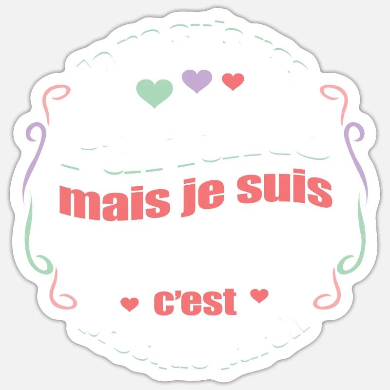 ELLA PARFAITE - PRENOM ELLA - Sticker taille S (10 x 10 cm) - blanc mat