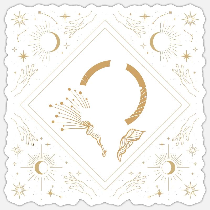 Celestial Flower Sticker size S (10 x 10 cm)