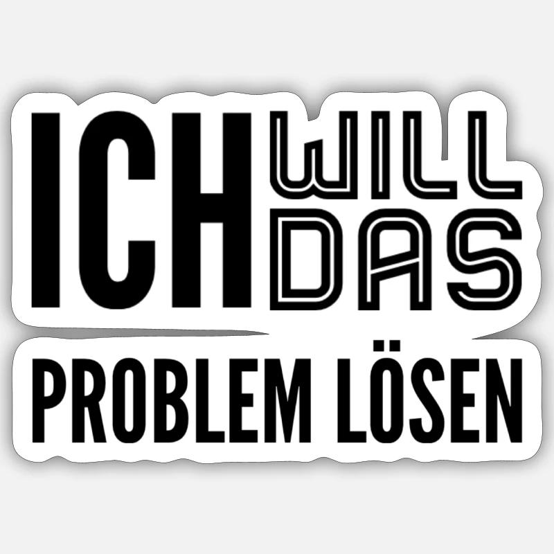 bereit für das Problem Sticker Größe S (10 x 10 cm)