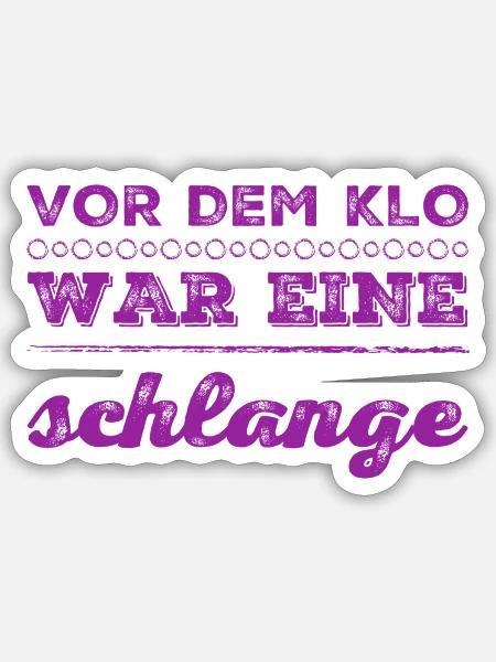 ich habe länger gebraucht - Sticker Größe S (10 x 10 cm) - Mattweiß