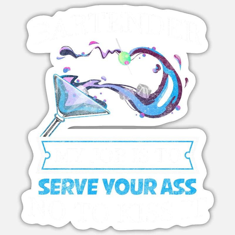 Bar Disco Drinks Sticker size S (10 x 10 cm)