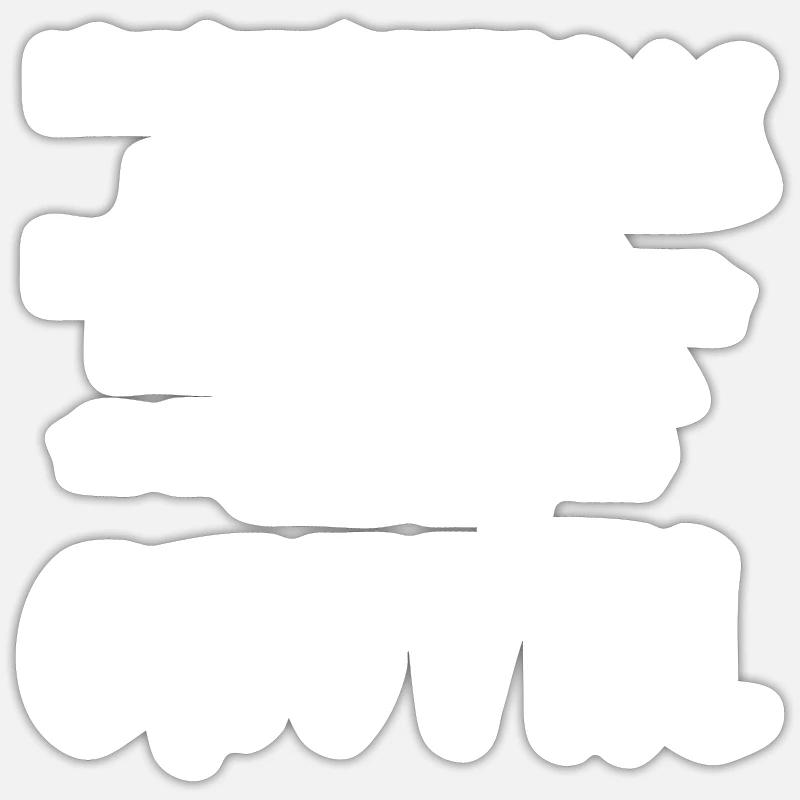 Pas cheval - Sticker taille S (10 x 10 cm) - blanc mat