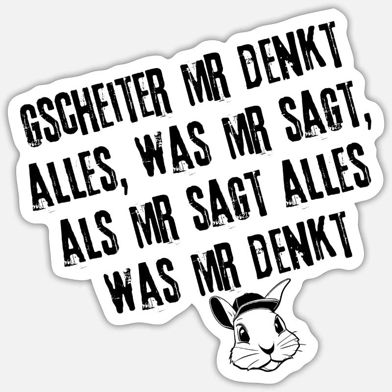 Sticker Größe S (10 x 10 cm) - 