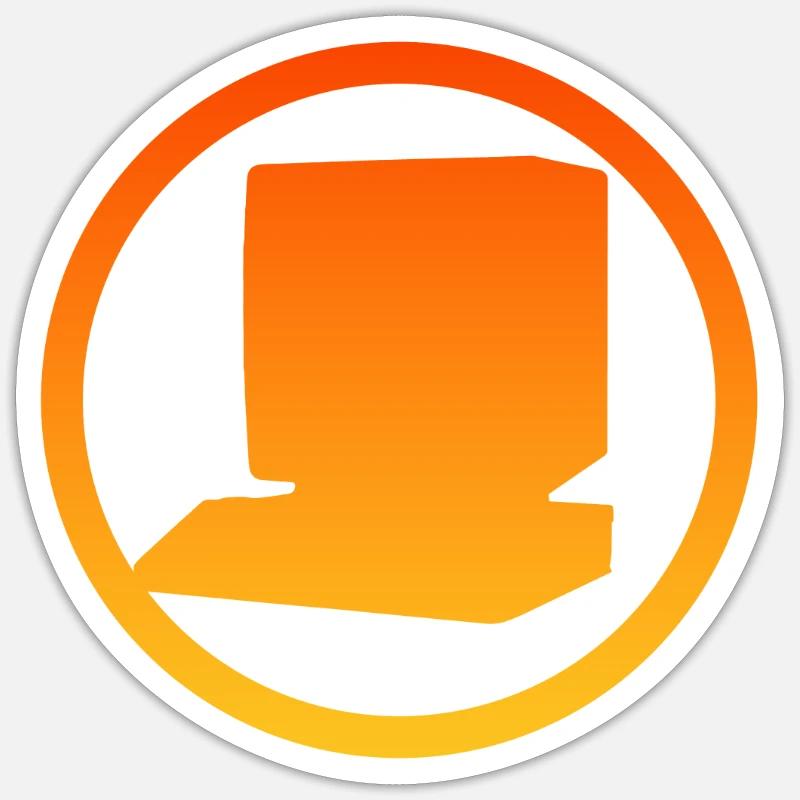 Computer Work Computer Tech Sticker size S (10 x 10 cm)