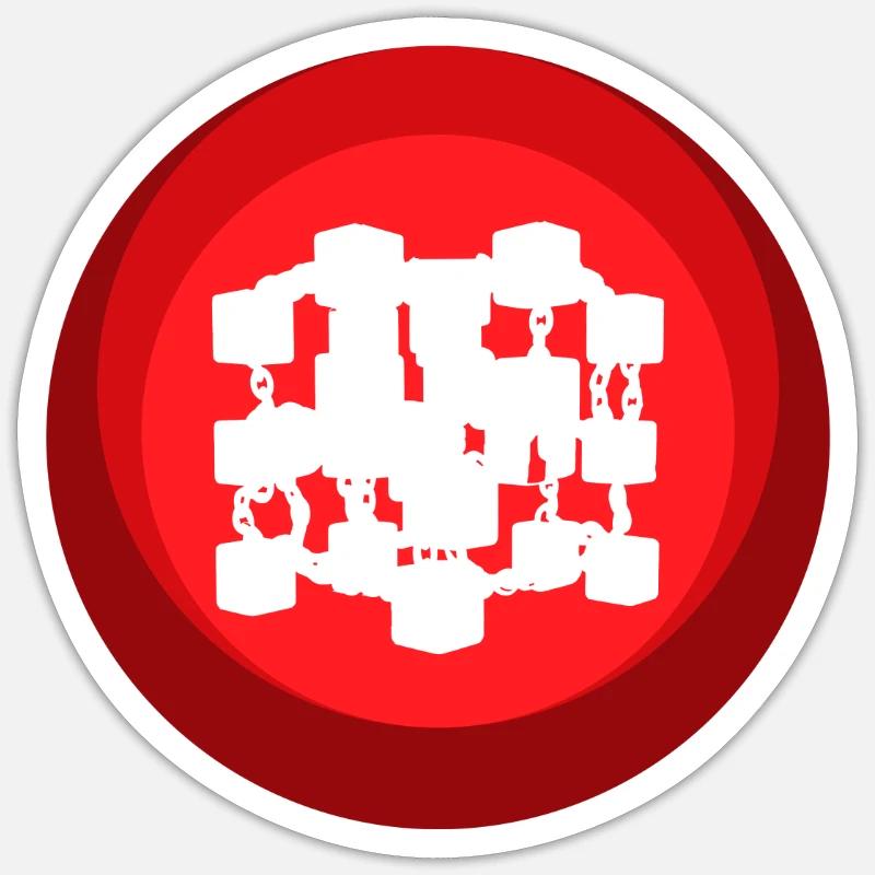 Kryptowährung Kryptowährung Bitcoin - Sticker Größe S (10 x 10 cm) - Mattweiß