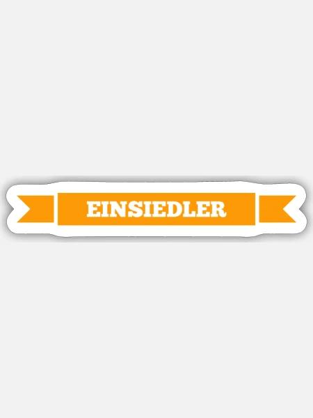 ich lebe allein - Sticker Größe S (10 x 10 cm) - Mattweiß