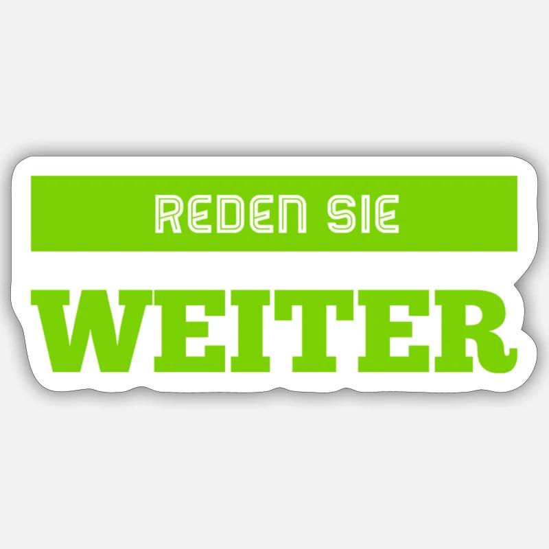 sprechen sie weiter Sticker Größe S (10 x 10 cm)
