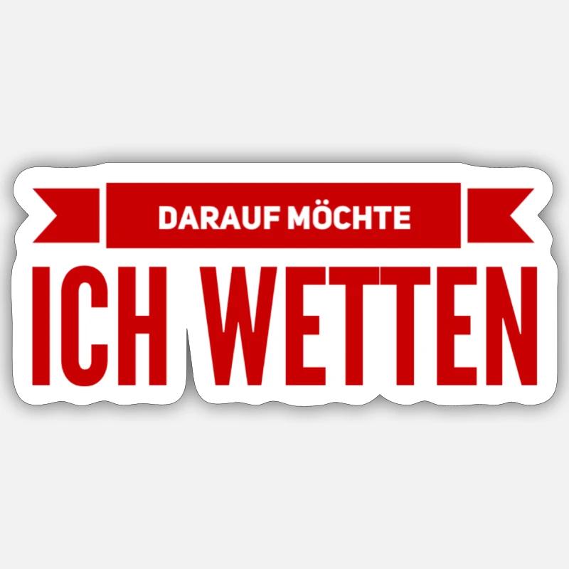 da bin ich mir sicher Sticker Größe S (10 x 10 cm)