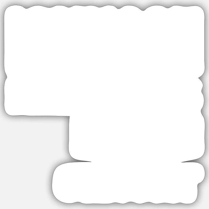 so ein Unfug - Sticker Größe S (10 x 10 cm) - Mattweiß