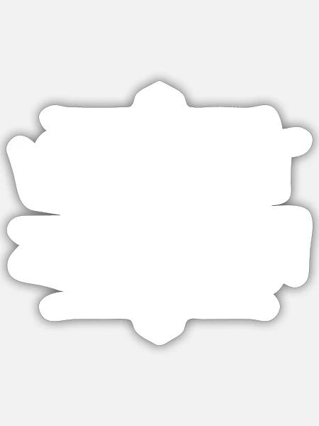 ich bin verdammt zufrieden - Sticker Größe S (10 x 10 cm) - Mattweiß