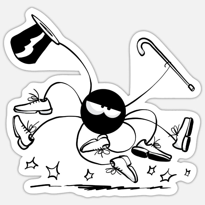 Beth l'araignée - Les claquettes (version 2) Sticker taille S (10 x 10 cm)