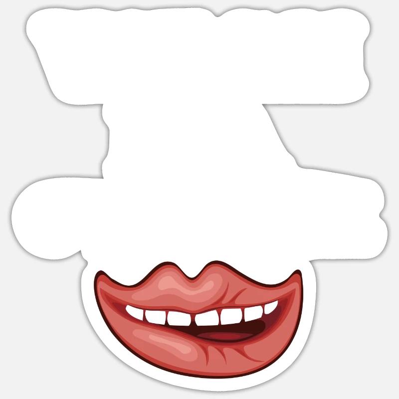 WESH MA GUEULE - Sticker taille S (10 x 10 cm) - blanc mat