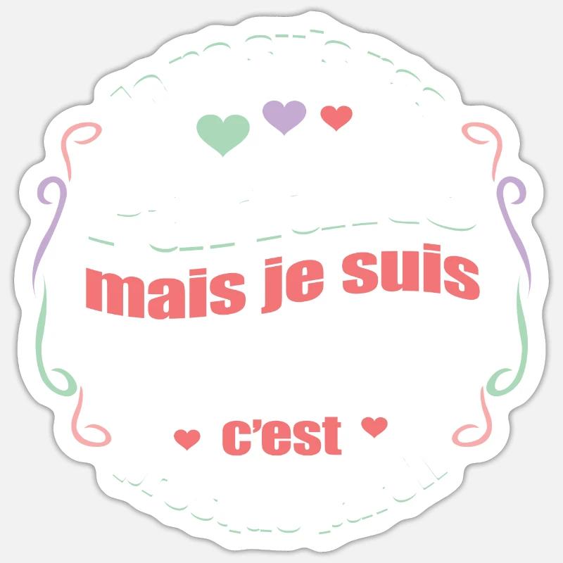 MAËLLE PARFAITE - PRENOM MAËLLE - Sticker taille S (10 x 10 cm) - blanc mat