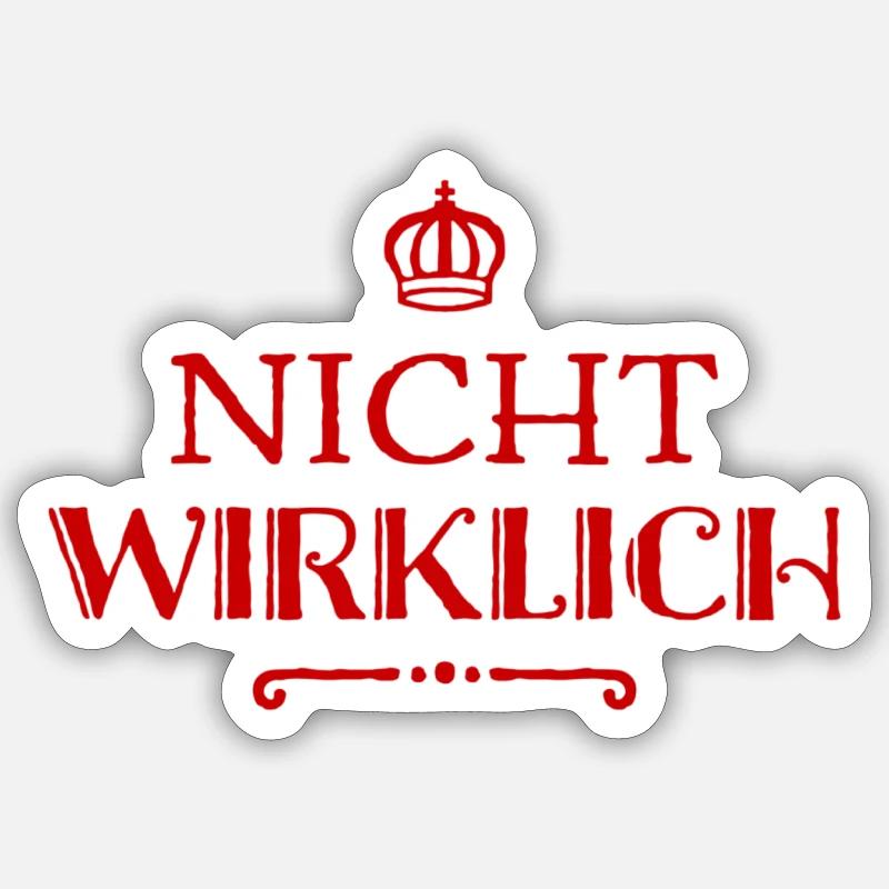 ich sage nein - Sticker Größe S (10 x 10 cm) - Mattweiß