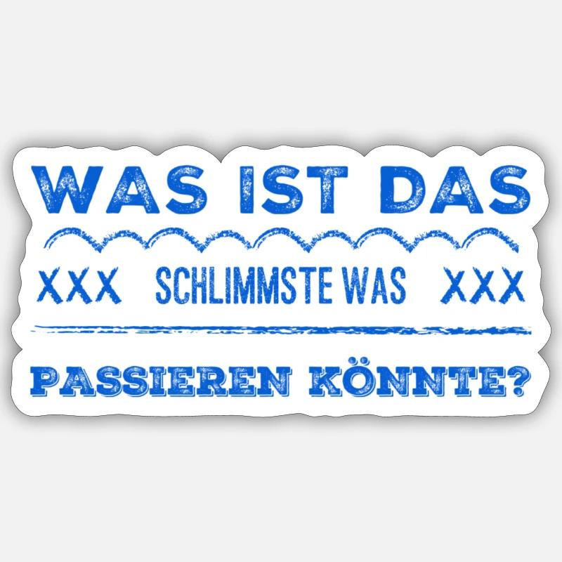 bleib optimistisch - Sticker Größe S (10 x 10 cm) - Mattweiß
