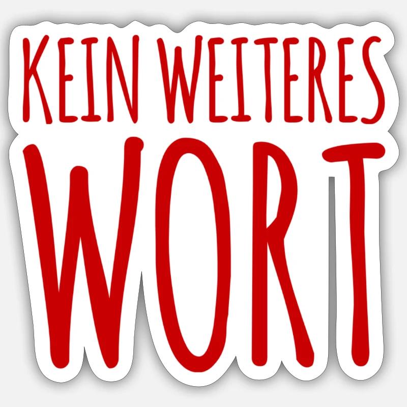 sei leise - Sticker Größe S (10 x 10 cm) - Mattweiß