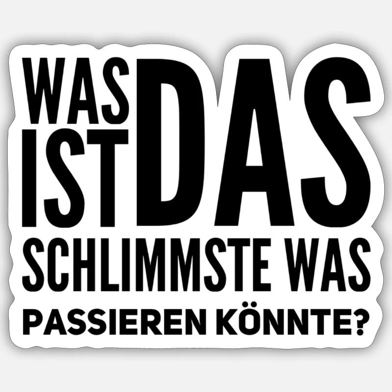 das wird schon - Sticker Größe S (10 x 10 cm) - Mattweiß