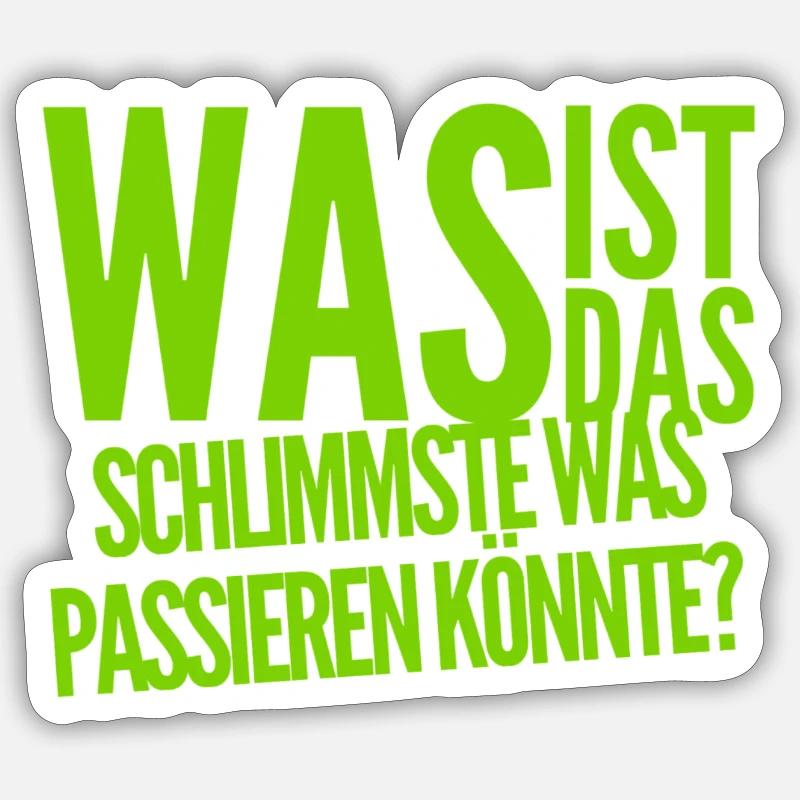 es wird gut werden - Sticker Größe S (10 x 10 cm) - Mattweiß
