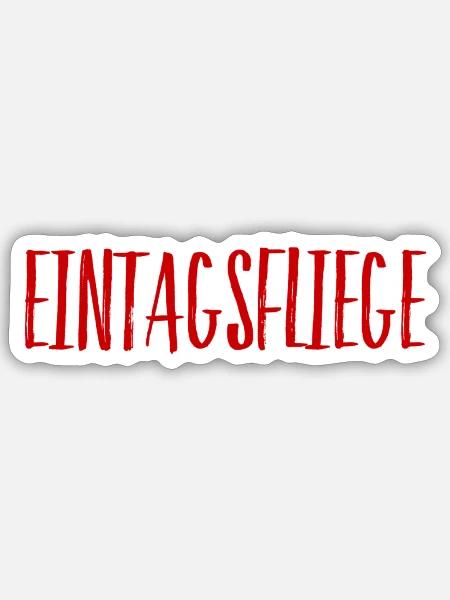 kurzzeitig berühmt - Sticker Größe S (10 x 10 cm) - Mattweiß
