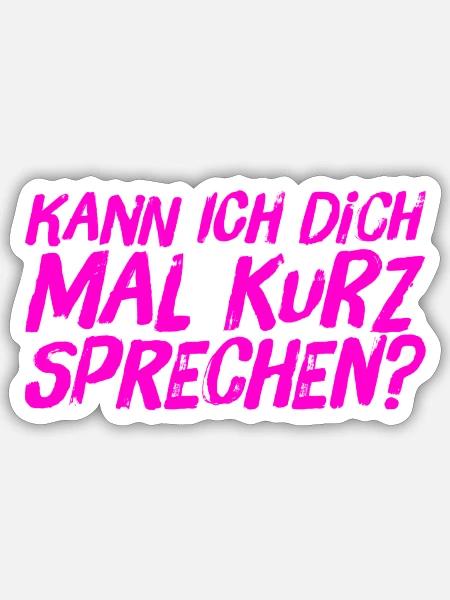 bereit für ein Gespräch - Sticker Größe S (10 x 10 cm) - Mattweiß