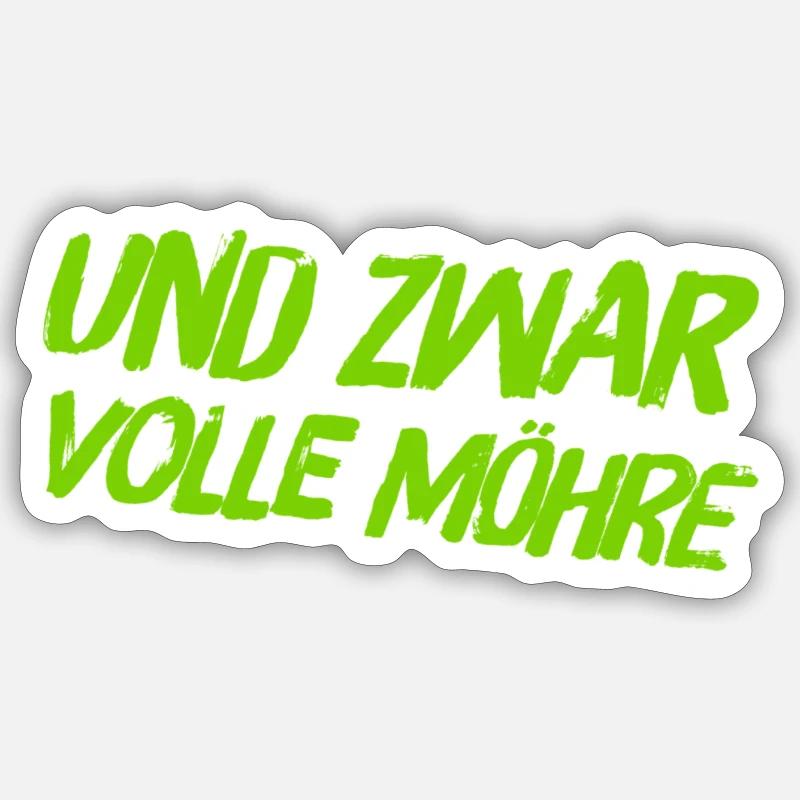 ich bin dafür - Sticker Größe S (10 x 10 cm) - Mattweiß