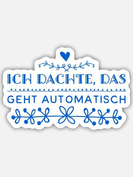 da lag ich falsch - Sticker Größe S (10 x 10 cm) - Mattweiß