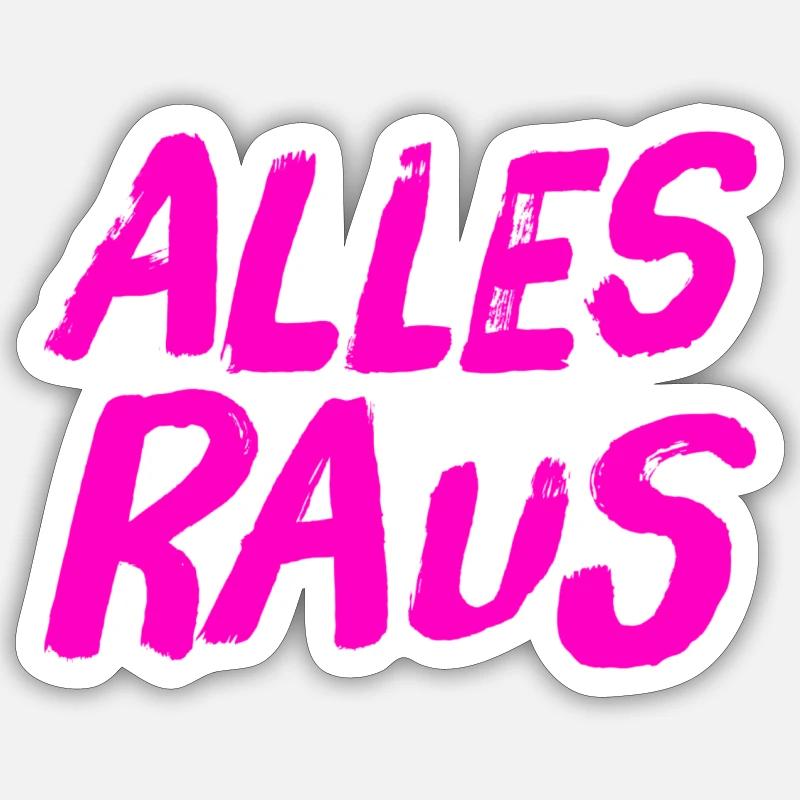 verschwindet - Sticker Größe S (10 x 10 cm) - Mattweiß