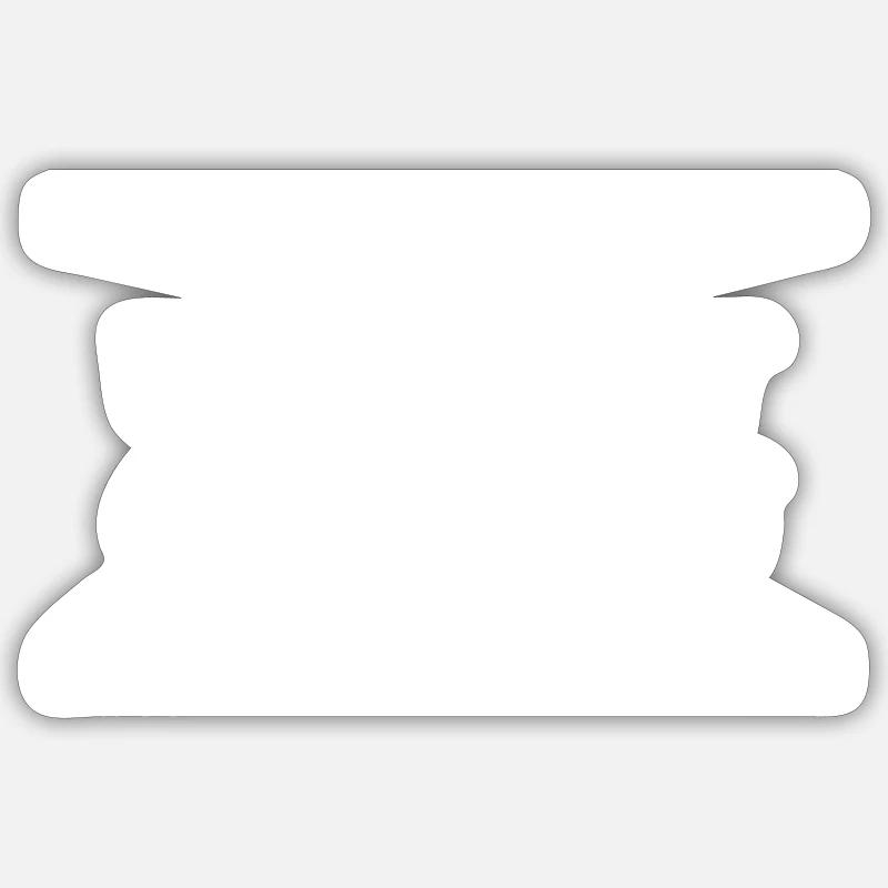 spitzen Sprage - Sticker Größe S (10 x 10 cm) - Mattweiß