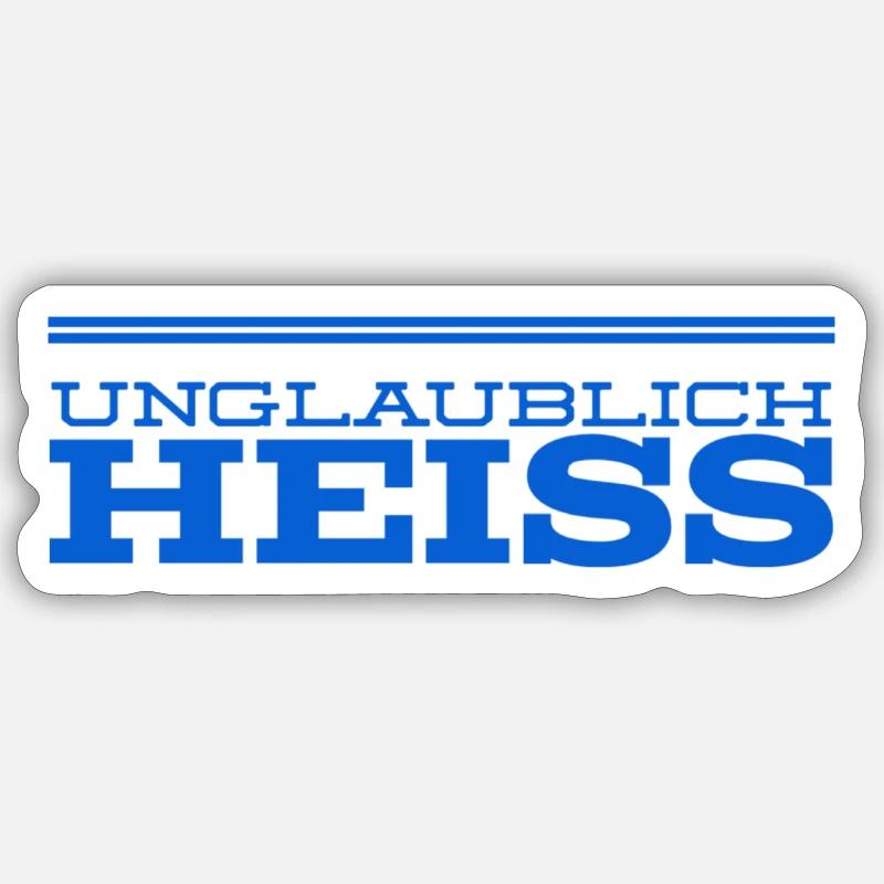 ich bin hübsch - Sticker Größe S (10 x 10 cm) - Mattweiß