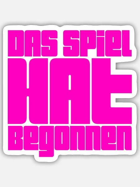 das war der Anfang - Sticker Größe S (10 x 10 cm) - Mattweiß