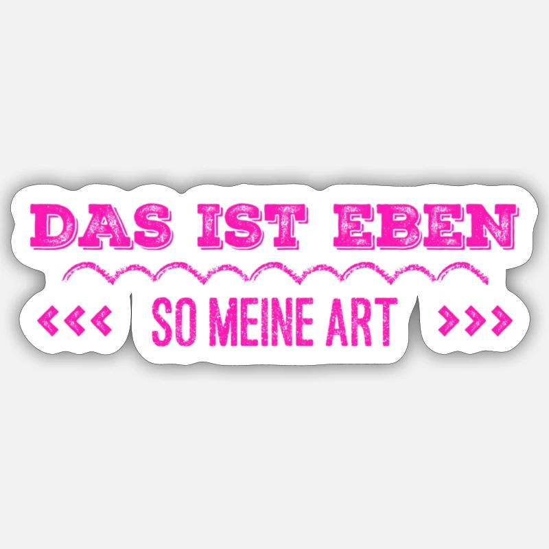 das bin ich - Sticker Größe S (10 x 10 cm) - Mattweiß
