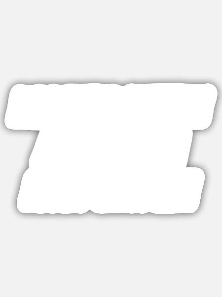 ich habe hohe Ansprüche - Sticker Größe S (10 x 10 cm) - Mattweiß