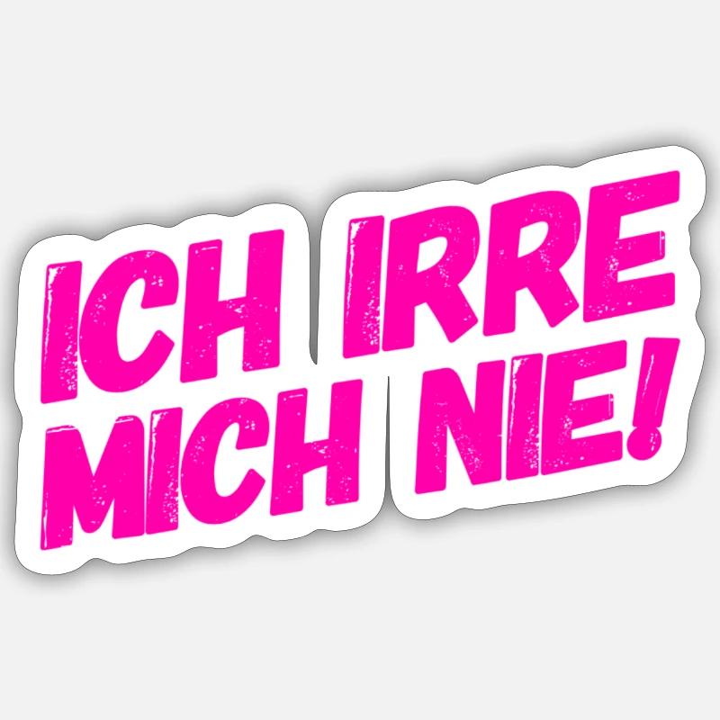 Fehlerfrei - Sticker Größe S (10 x 10 cm) - Mattweiß