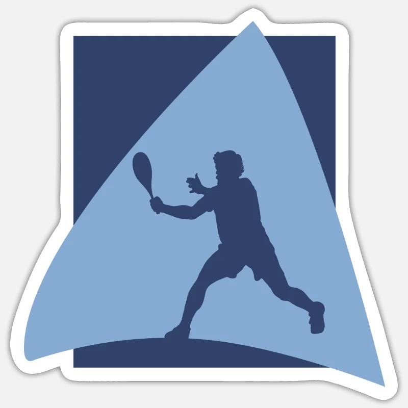 Schläger Squash Schläger Squashspieler Sticker Größe S (10 x 10 cm)