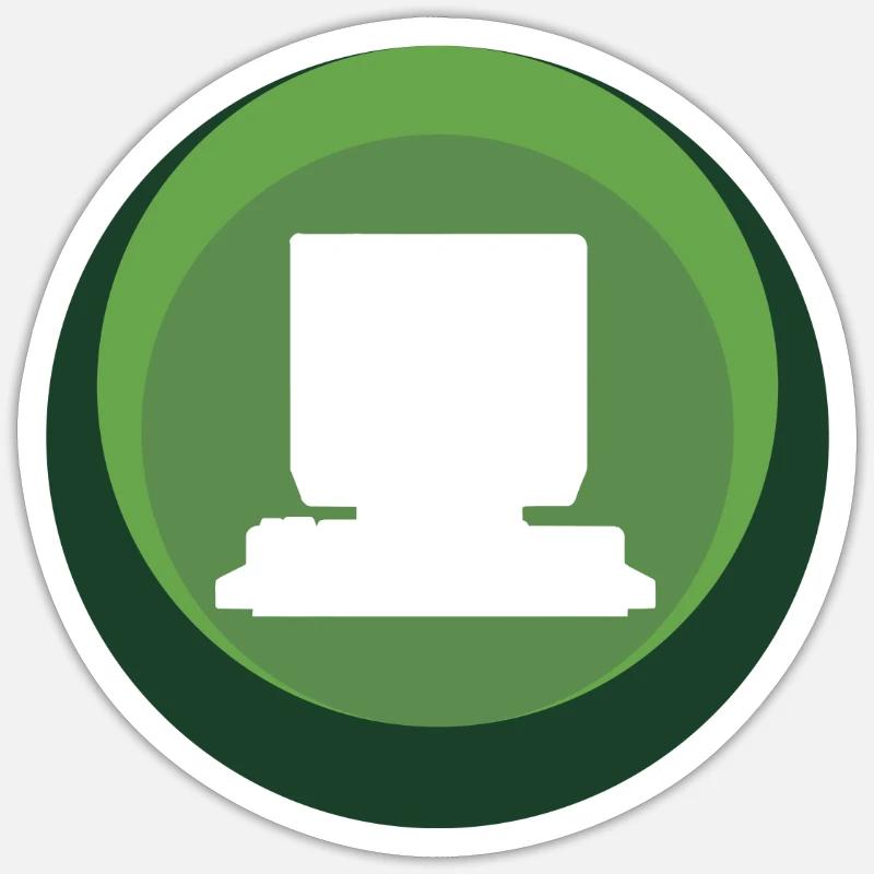 Computer Informatik Nerd Sticker Größe S (10 x 10 cm)